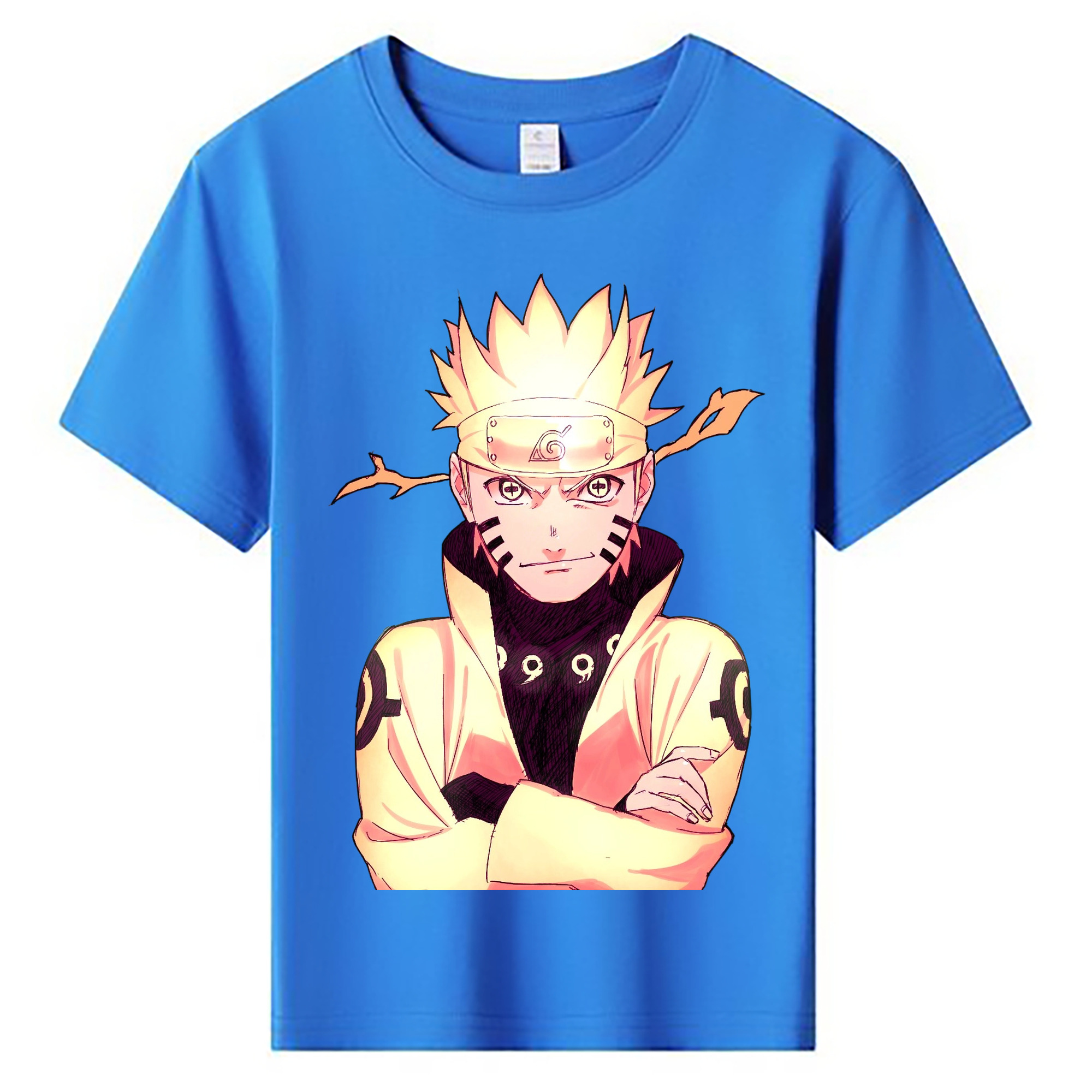 （画像用） NARUTO -ナルト- うずまき ナルト Uzumaki Naruto 綿100％キッズTシャツ（フロントプリント）